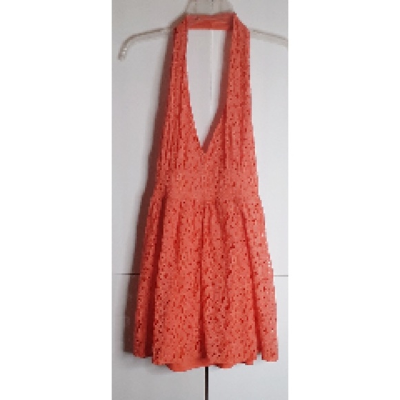 Pins & Needles Dresses & Skirts - 😺Pins And Needles Romper Shorts Orange Lace Sz M